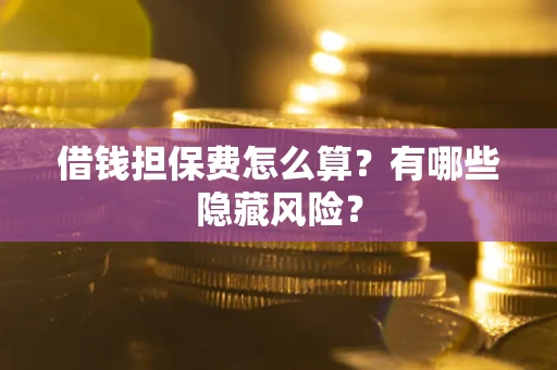济南借钱担保费怎么算？有哪些隐藏风险？