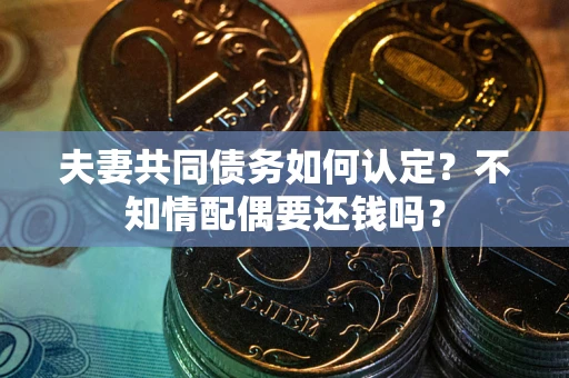济南夫妻共同债务如何认定？不知情配偶要还钱吗？