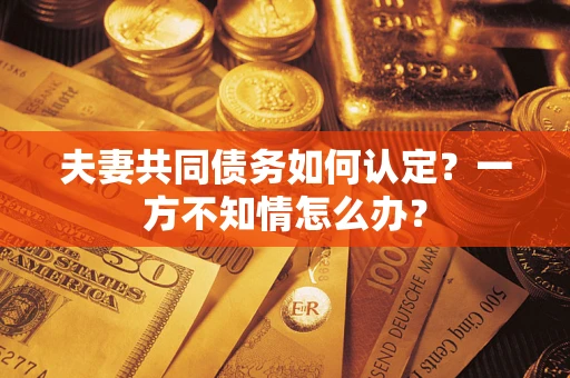 济南夫妻共同债务如何认定？一方不知情怎么办？