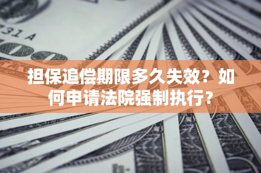 济南担保追偿期限多久失效？如何申请法院强制执行？