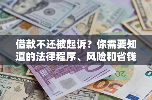 济南借款不还被起诉？你需要知道的法律程序、风险和省钱技巧
