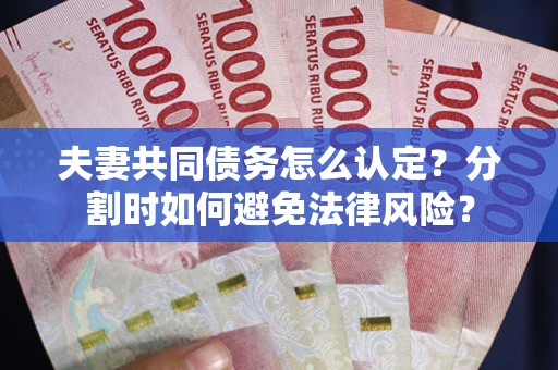 济南夫妻共同债务怎么认定？分割时如何避免法律风险？